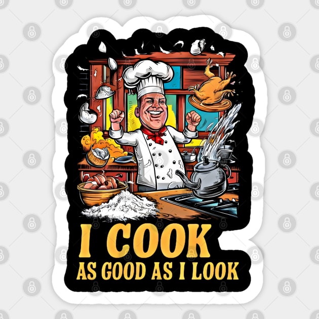 Chef's Charm - A Dash of Confidence in the Kitchen Sticker by WEARWORLD